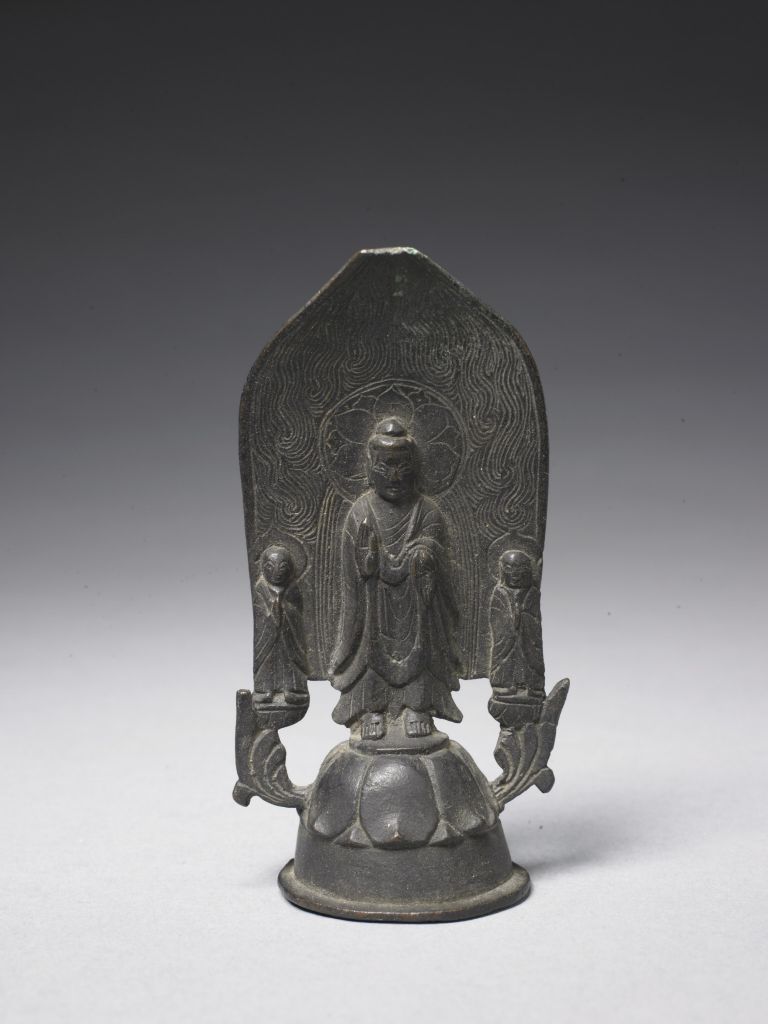 图片[1]-The monk made a bronze statue of Maitreya-China Archive